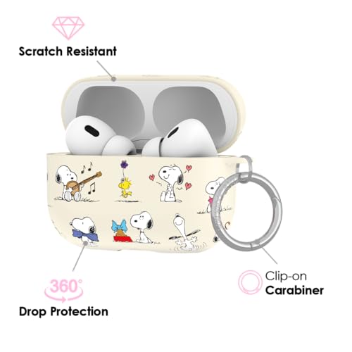 Velvet Caviar Compatible with AirPods Pro Case 2nd and 1st Generation - Cute Protective Hard Cover for Women - Snoopy Moods by VELVET CAVIAR - Used condition - Image 4