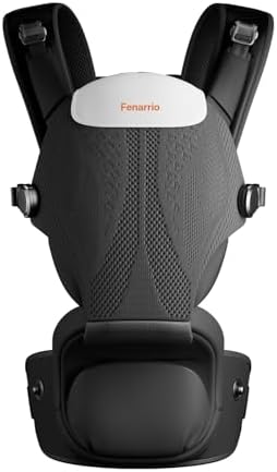 Porte-Bébé Ergonomique avec Siège de Hanche, 4D Respirante, Systè...