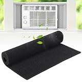 15.7' x 27.6' Extra Large Cuttable Air Conditioner Filters - Cut to Fit Carbon Pad Air Purifier Filters, Washable Reusable Foam Pad Pre Filter Roll for Air Filters AC Window Unit Charcoal Sheet