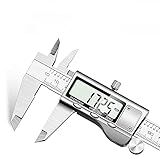  KIRNER Messschieber Digitale Schieblehre, Messlehre Messwerkzeuge Spritzwasserdicht Staubdicht mit Ersatzbatterie und großem Display - 150 mm Skala