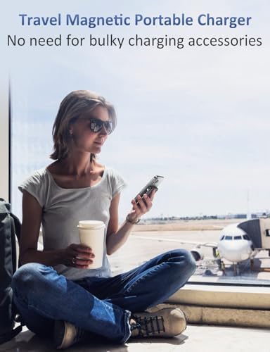 Magnetic Portable Charger 10000mAh, 20W Power Bank with Built in Cable — view 6