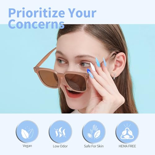 Image of CANNI Baby Blue Gel Nail Polish, 1Pcs Light Blue Gel Polish Pastel Blue Color Nail Polish Gel High Gloss Soak Off U V Gel Nail French Nail Manicure Salon DIY