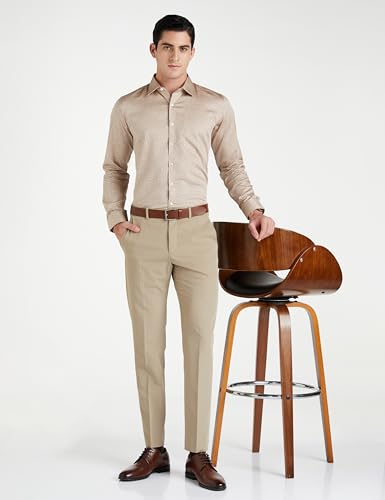 Image of Van Heusen Formal Printed Shirt for Men| Premium Cotton| Full Sleeves| Slim Fit |Breathable Fabric