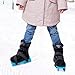Toddler Ice Skates, Kids Adjustable Double Runner Ice Skates with Hook and Loop Fastener Straps, Blue Double Blade Ice Skates for Winter Toddler Training Shoes Beginner