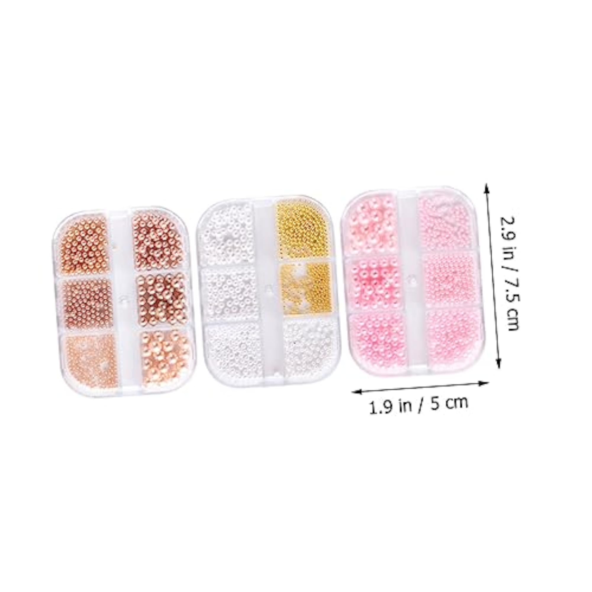 Plastic Nail Art Beads Charms for DIY Manicure Decor