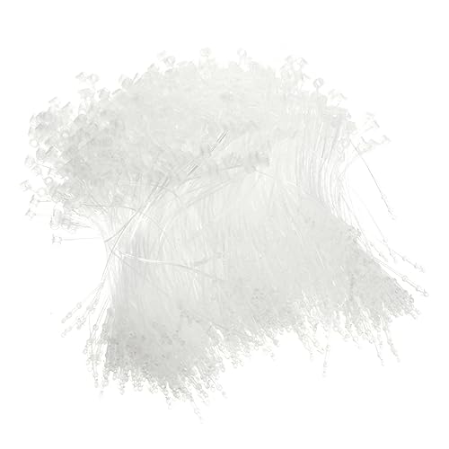 Lurrose 5000pcs Trademark Tag Line Clothes Pin Labels Cable Zip Ties Tag Snap Locks Lock Fastener Beaded Cable Ties Security Loop for Store Tag Snap Lock Tag Cord Plastic