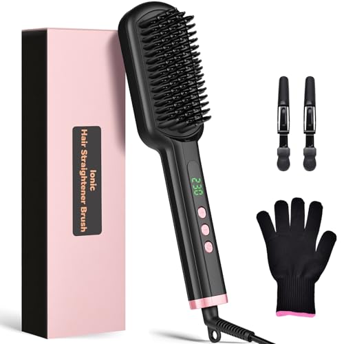 Brosse Chauffante Brosse Lissante pour Cheveux Fer a Lisser – vue 2