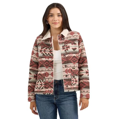Wrangler Women's Sherpa Lined Jacquard Shacket