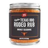PS Seasoning Rodeo Rub Texas-Style Brisket - Texas BBQ Flavor Rub Seasoning, Dry Meat Rub for Steaks