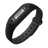 Schrittzähler Uhr Damen Ohne App und Handy Kalorienzähler Armband Damen Herren Kieselgel Uhren Sports Armband Digital Armbanduhr wojonifuiliy Run Step Walking Distance Watch (A)