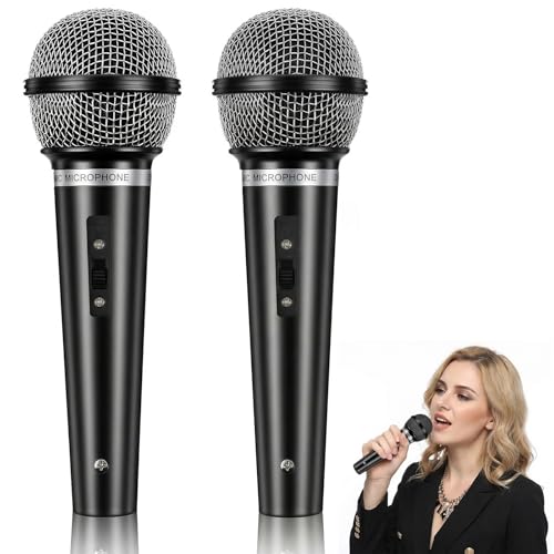 APLZGMG 2 Pcs Fake Microphone Prop Plastic Toy Microphones