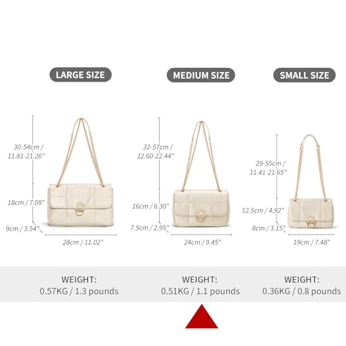 Cnoles Crossbody Bags for Women Fashion Leather Shoulder Bag with Chain Strap Trendy Clutch Purse Satchel Purse Handbag2