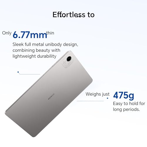 Image of HONOR Pad X9a, 11.5″ 120Hz 2.5K Fullview Display,128GB Storage, 8300mAh Battery, Slim Metal Body, Four Speakers,Android 15,Grey