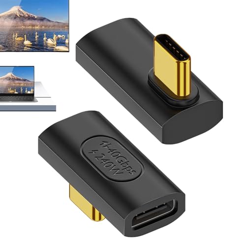 syayw Adaptateur USB 40 Gbit/s, Adaptateur Type-C 240 W | Adaptateur USB 8K Haute définition 240 W,Adaptateurs pour Ordinateurs Portables pour Une Transmission Rapide pour l'école, Les Voyages, Les