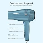 Conair 1, 875-Watt Cord-Keeper Folding Dryer, 1 Count, Blue (289N)