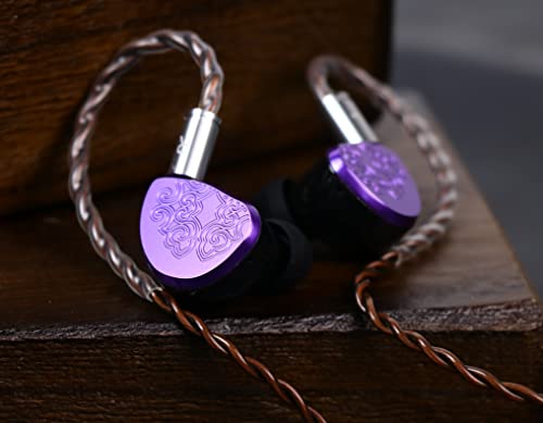 Linsoul Tangzu Wu Zetian Hifi 14.5Mm Planar Driver In Ear Earphone With 3D Printed Resin Shell, Cnc Aluminum Faceplate, Detachable 0.78Mm 2Pin 5N Ofc Cable For Audiophile Musician Dj Stage (3.5Mm) #TOP4