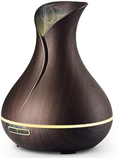 URPOWER Essential Oil Diffuser, 400ml Wood Grain Aromatherapy Diffuser Ultrasonic Cool Mist Humidifier