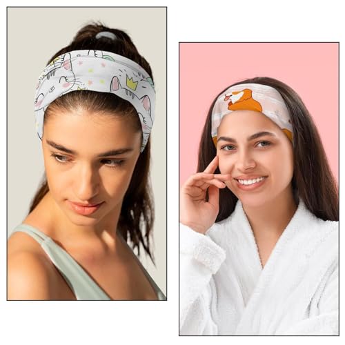 6 diademas elásticas para mujer anchas y antideslizantes 5