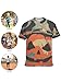 Halloween Party Pumpkin SkullBoys Sports Short-Sleeved T-Shirt, Summer Short-Sleeved Top, Fashionable Basic Styles