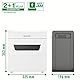Leitz IQ 3M Premium Aktenvernichter P5, Mikroschnitt, 4-3 Blatt (70-80g/m²), Super leise, kompakt & sauber, TÜV+GS zertifiziert, 10L Behälter, für Büro & Home Office, Protect Serie, Weiß, 80930000