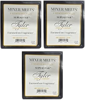 Tyler Candles Company - Mixer Melts - Superstar Fragrance - 1.9oz (Pack of 3)