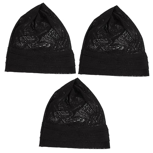 Bonnet de nuit coton lin pour femme | Lot de 3 bonnets de couchage soin cheveux