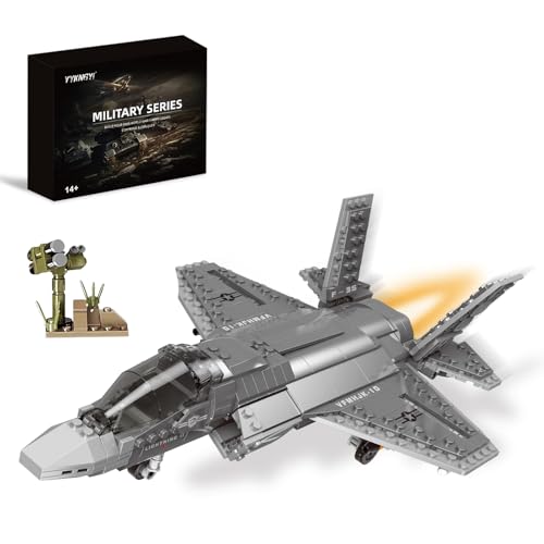 F Stealth Fighter Jet Building Block Set (597 Pieces) -