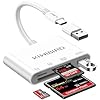 KiWiBiRD Lettore Compact Flash CF card USB C, lettore schede SD Micro SD Tipo C per PC, adattatore scheda reader compatibile con iPhone 17 16 Plus Pro Max MacBook Air Mac iMac Galaxy S25 S24, Android