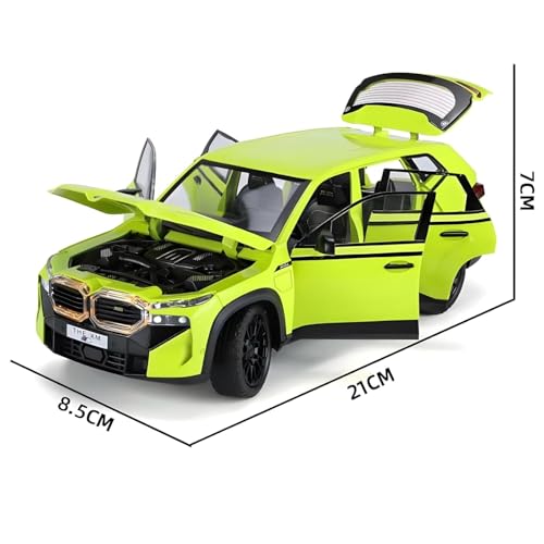 Image of 1:24 Big Size BMW XM Scale Model Car - Exclusive Alloy Metal Pull Back Die Cast Car Toy with Openable Doors, Light & Music - Best Gifts for Kids【Colors as Per Stock】