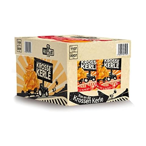 HeiMart Krosse Kerle Tomate und Paprika Chips geröstet 115g 10er Pack Cover