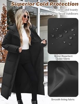 Vancavoo Damesjassen Lange Jas Winter Puffer Gewatteerde Dames Warm Vancavoo Damesjassen Lange Jas Winter Puffer Gewatteerde Dames Warm