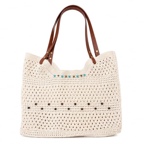 Bolso Tote tejido Bohemio para playa y viaje miniatura 1