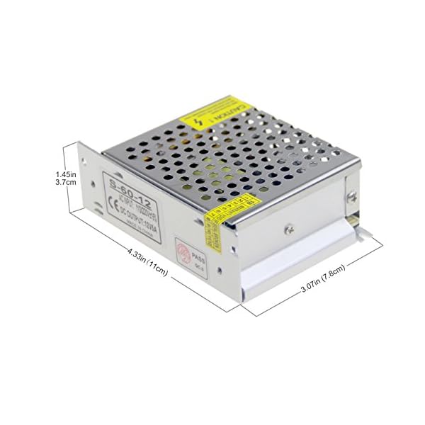 ALITOVE DC 12V 5A Netzteil-Adapter-Konverter-Ladegerät AC 100 240 V-Eingang Mit 5.5x2.1mm DC-Ausgang Jack 12v 5a 60w 12v… – Bild 8