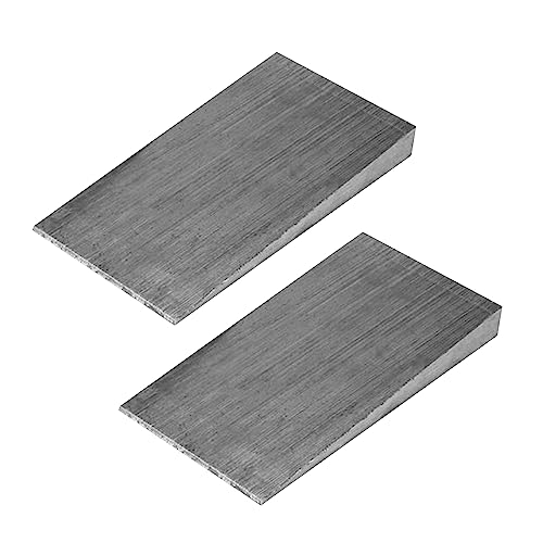 Cales triangulaires en acier argenté de 10,2 cm pour soudure au tour