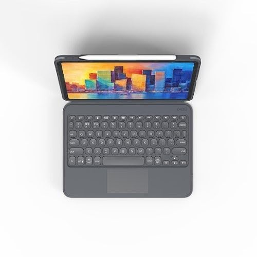 Image of ZAGG Pro Keys Detachable Case & Wireless Keyboard with Trackpad for Apple iPad Air 10.9 inch (2020, 2022) & iPad Pro 11 inch (2018-2021) Multi-Device Bluetooth Pairing, Backlit Keys, Apple Pencil Holder