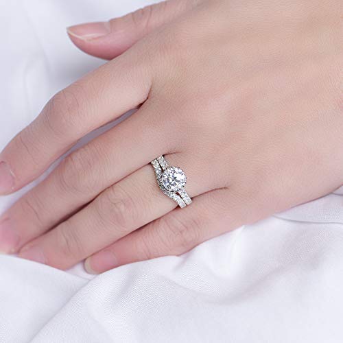 DovEggs 0.46CTW GHI 2mm Moissanite Lab Created Diamond Half Eternity Curved Wedding Band 14k Gold QUALITY Sterling Silver Wedding Engagement Rings for Women3