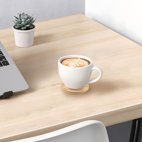 CHUIFAI 20 Stück 10cm Bambus Untersetzer Rund, Glasuntersetzer Holz Rund, Gläser Holz Untersetzer Tischuntersetzer für Getränke, Bar, Tassen, Tassenuntersetzer Deko Geschenke