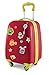 HAUPTSTADTKOFFER - for Kids - Kindergepäck + Reflektierende Aufkleber Monster, Kinderkoffer, Hartschalenkoffer, Reise Trolley für Kinder, Handgepäck, 24 Liter, Rot