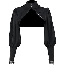 win2win Goth Victorian Shrug Bolero Tops Bishop Sleeve