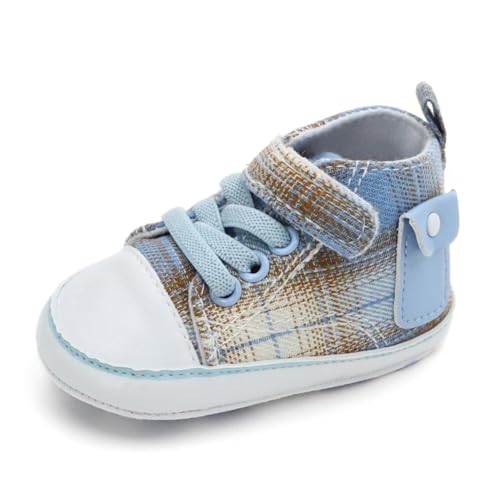 Checkered Canvas Shoes for Baby Boys and Girls,Lightweight and Br...