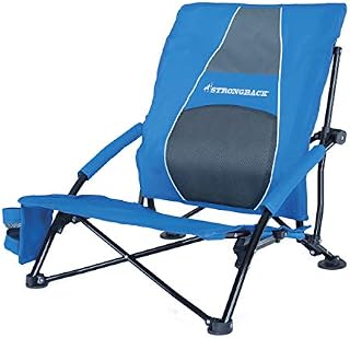 STRONGBACK Low Gravity Beach Chair Heavy Duty Portable Camping and Lounge Travel Outdoor