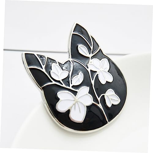 Broche chat design ciselé en alliage - Bijou de poitrine élégant pour robe de soirée - 6