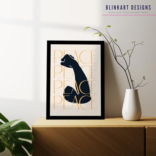 Image of BLINKART Trendy Abstract Wall Art Painting Print Design | Aesthetic Wall Decor Photo Artwork Frame Decoration Hanging For Home Bedroom Living Room Office Wall Decor | T068 | 13x10 Inches