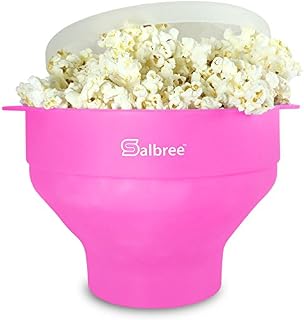 Original Salbree Microwave Popcorn Popper, Silicone Popcorn Maker, Collapsible Bowl BPA Free
