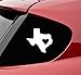 Texas state with heart vinyl decal bumper sticker