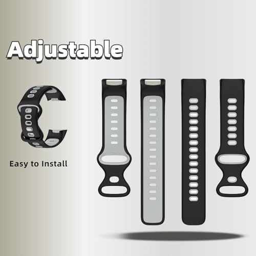 4 Pack de correas de silicona para Fitbit Charge 5/6 miniatura 5