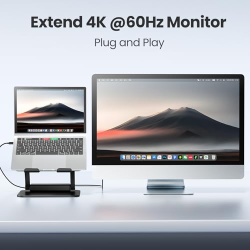 tounee Laptop Stand with Detachable USB-C Hub, 100W PD Charging, 4K@60Hz HDMI, 3 USB Ports, Ergonomic Laptop Holder Docking Station for 10-17" Laptops, MacBook & More (Black) by tounee - Image 5