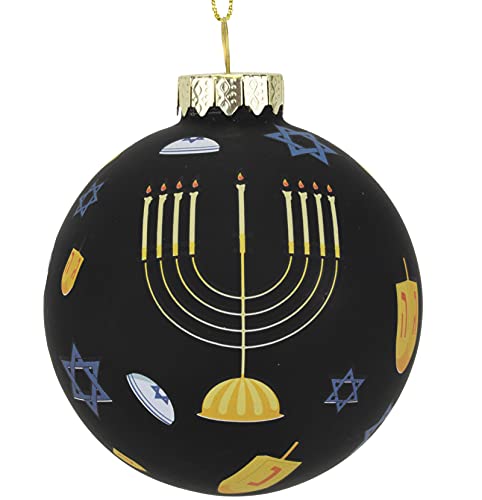 Tree Buddees Hanukkah Jewish Glass Ornament Decoration #TOP25