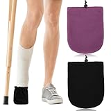 Cuffbow 2 Pack Cast Toe Socks for Women Men Cast Toe Cover Warm Nonslip Protector for Leg, Foot and Ankle