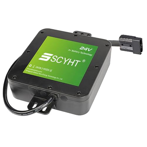 SSCYHT 24 Volt Lithium Battery 24V 10Ah 12Ah Electric Wheelchair Battery 24V Replacement Batteries with BMS for 50W - 288W Motor Kit,24v12ah Black Anderson